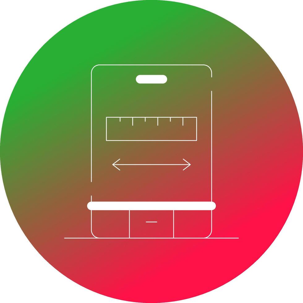 Ar Measuring Creative Icon Design vector