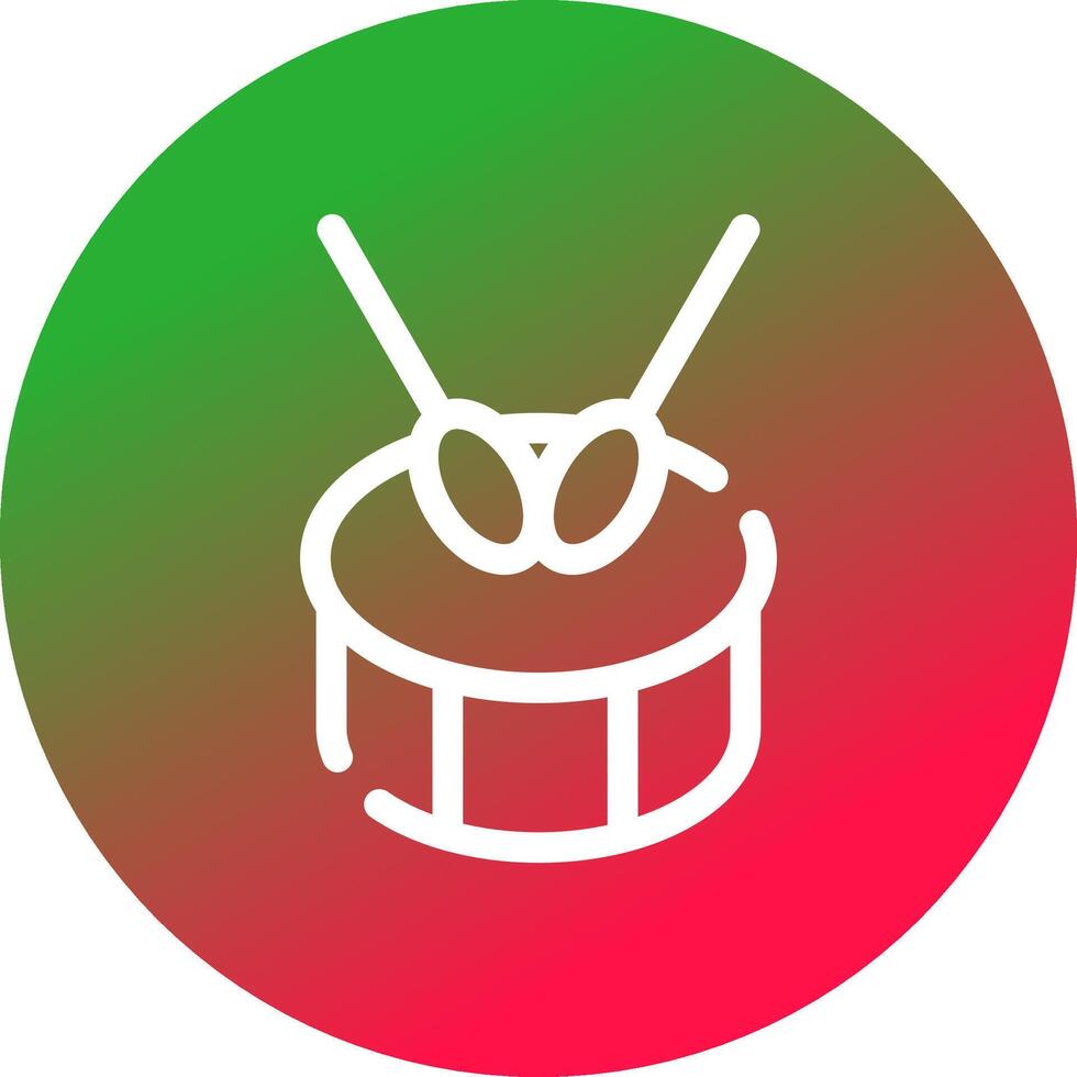 Drum Creative Icon Design vector