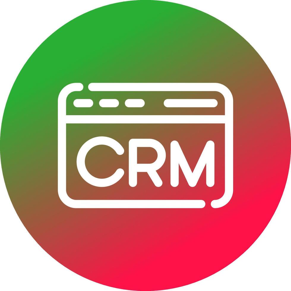 CRM Creative Icon Design vector