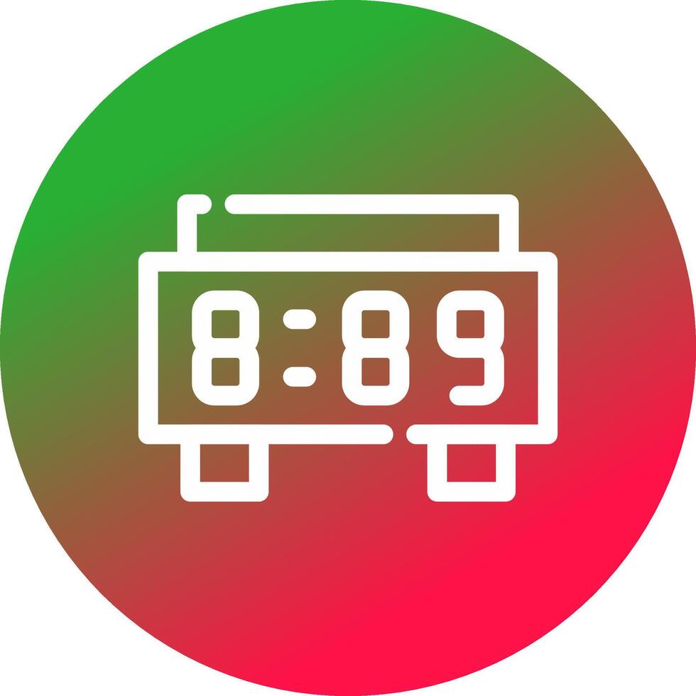 Digital Clock Creative Icon Design vector