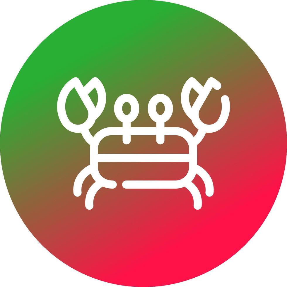 Crab Creative Icon Design vector