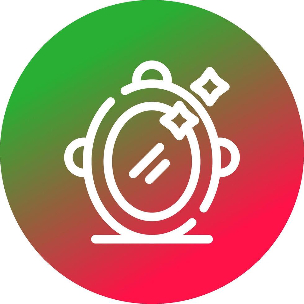 Magic Mirror Creative Icon Design vector