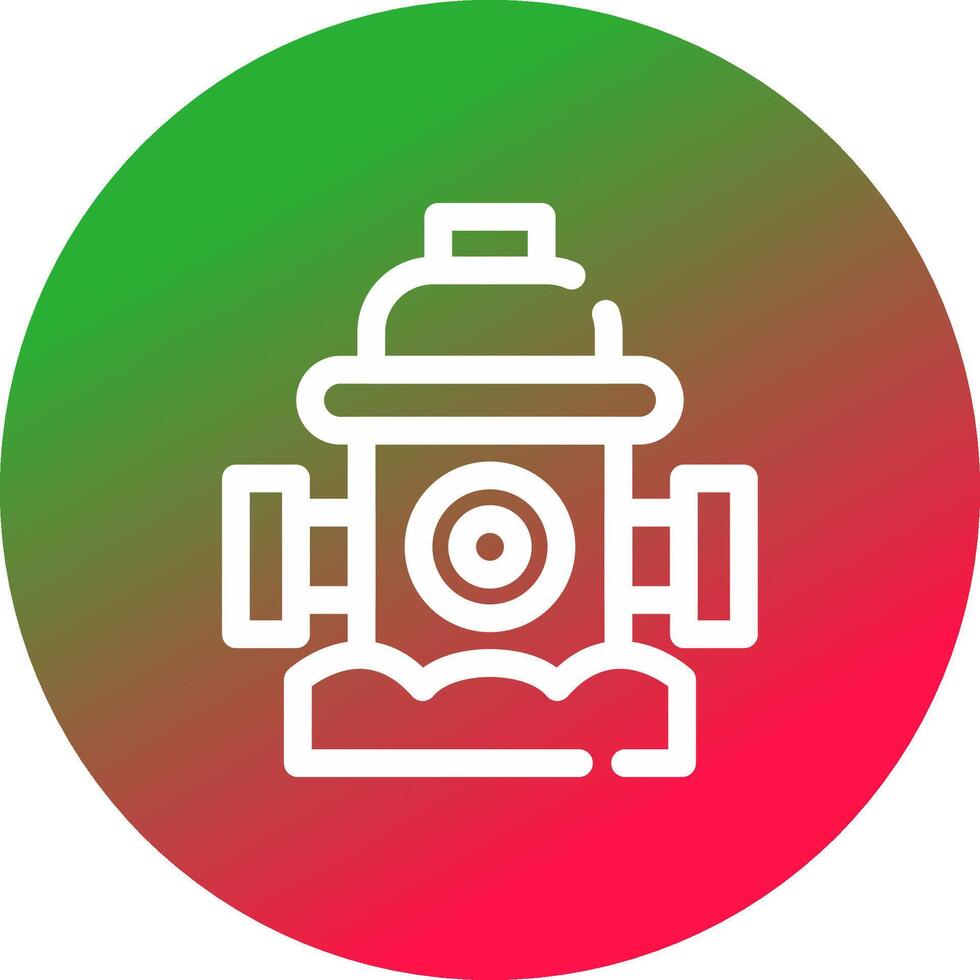 Fire Hydrant Creative Icon Design vector