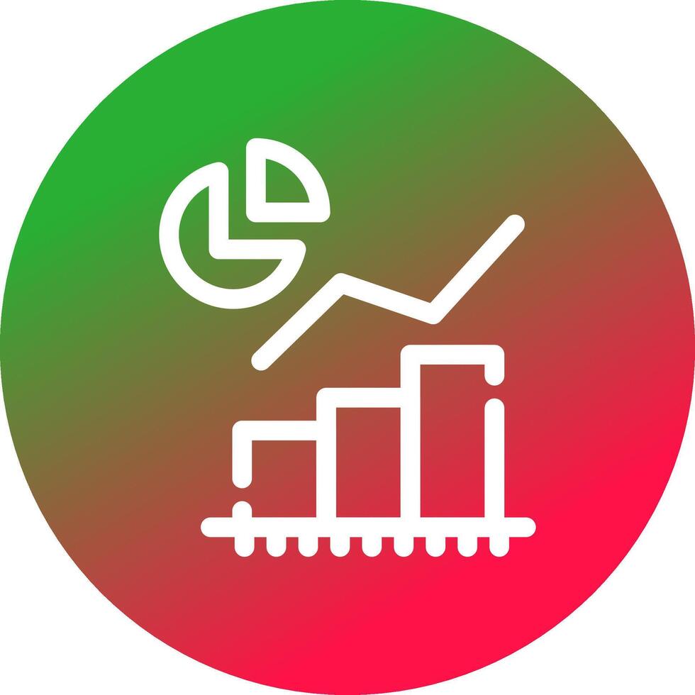 Statistical Analysis Creative Icon Design vector