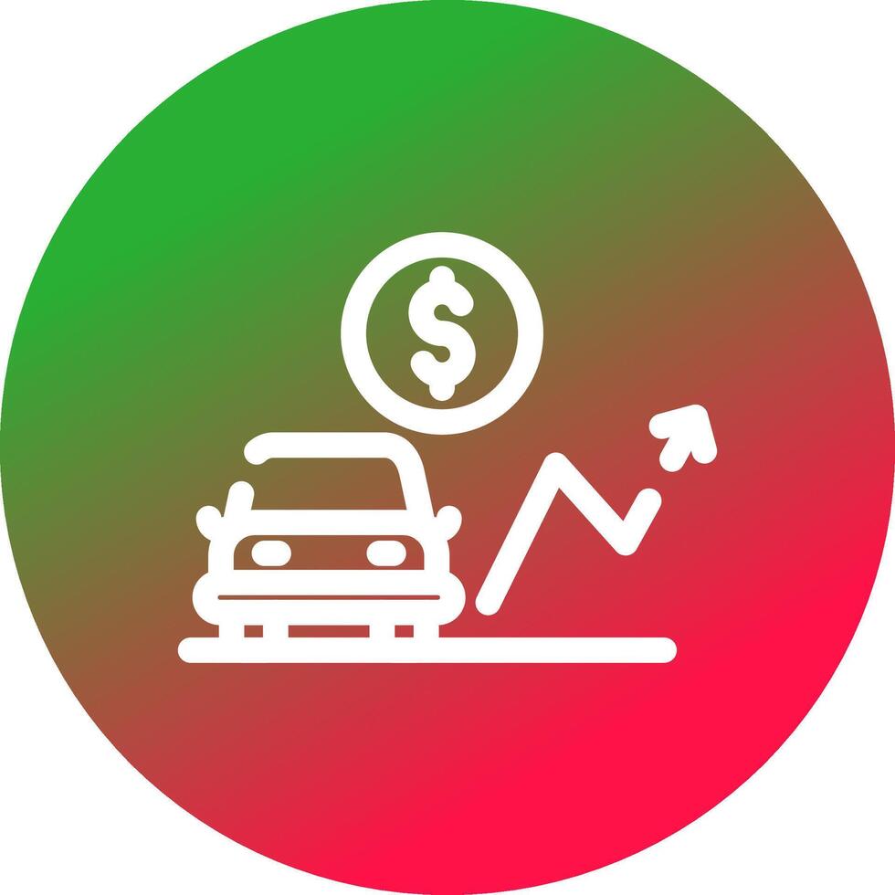 Car Loan Rates Creative Icon Design vector