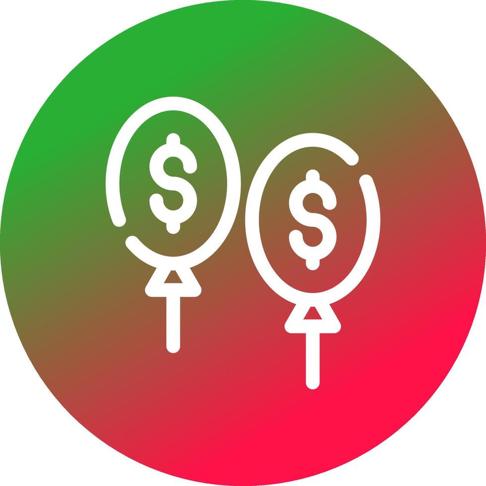 Balloon Payment Creative Icon Design vector