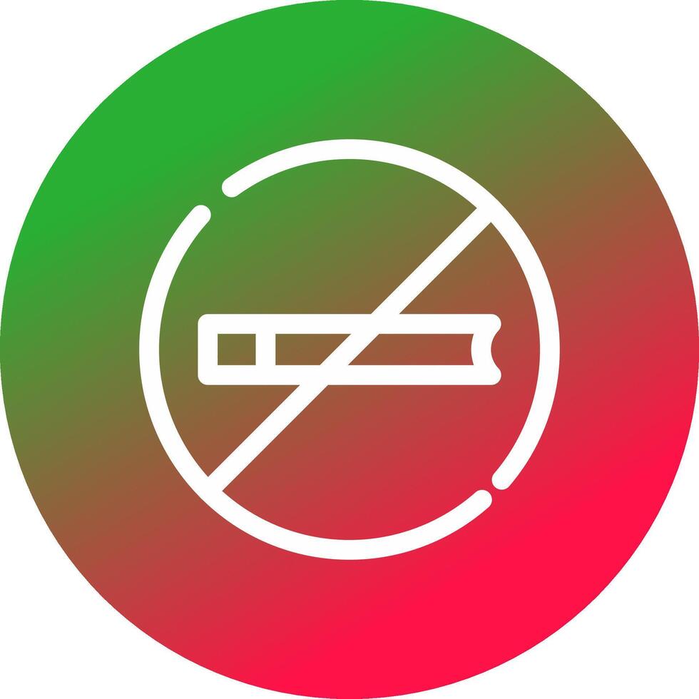 no fumar diseño de icono creativo vector