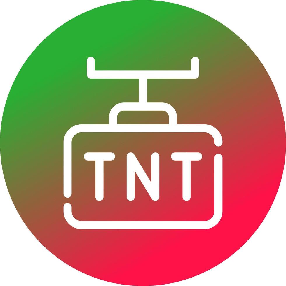 diseño de icono creativo tnt vector