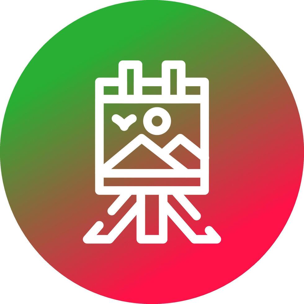 Canvas Creative Icon Design vector