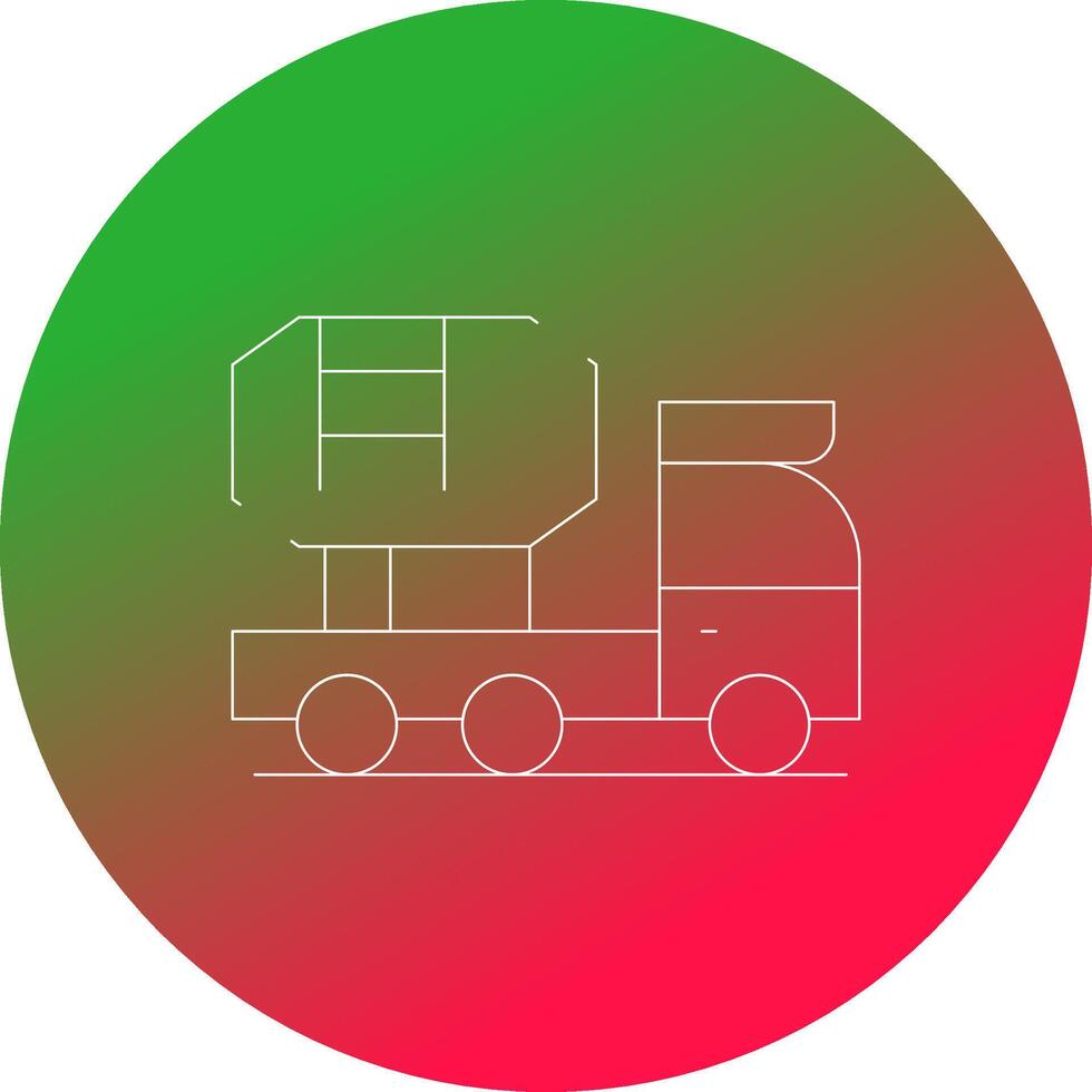 Mixer Truck Creative Icon Design vector