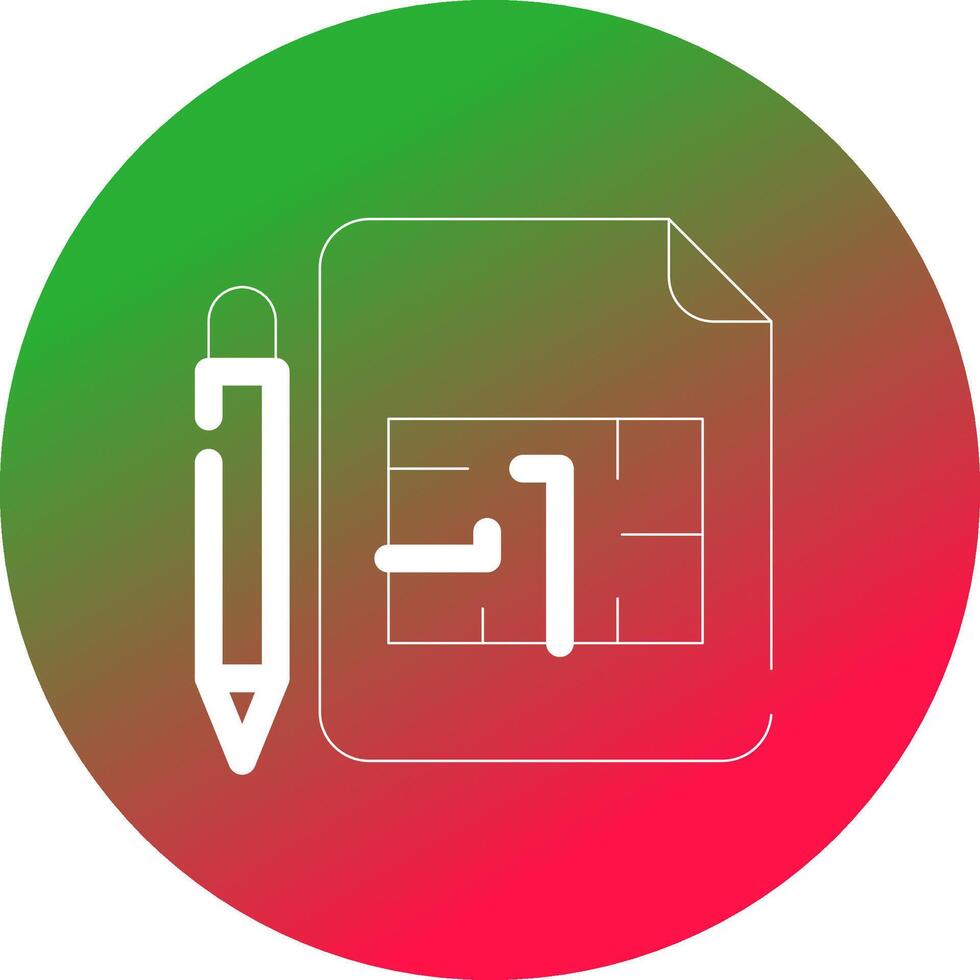 Blueprint Creative Icon Design vector