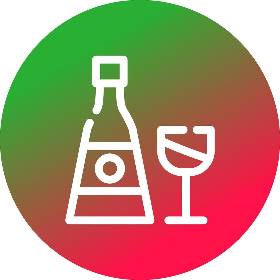 Champagne 89 - Line Gradient Circle vector