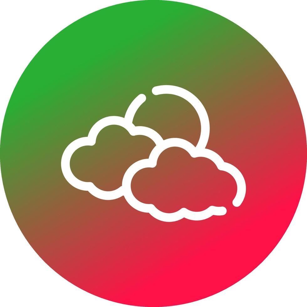 diseño de icono creativo de nubes vector