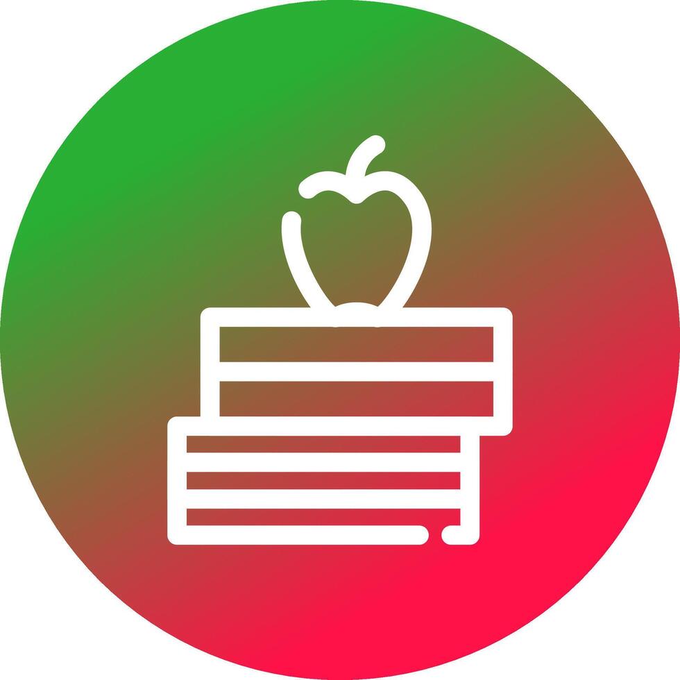 Stack Of Books Creative Icon Design vector