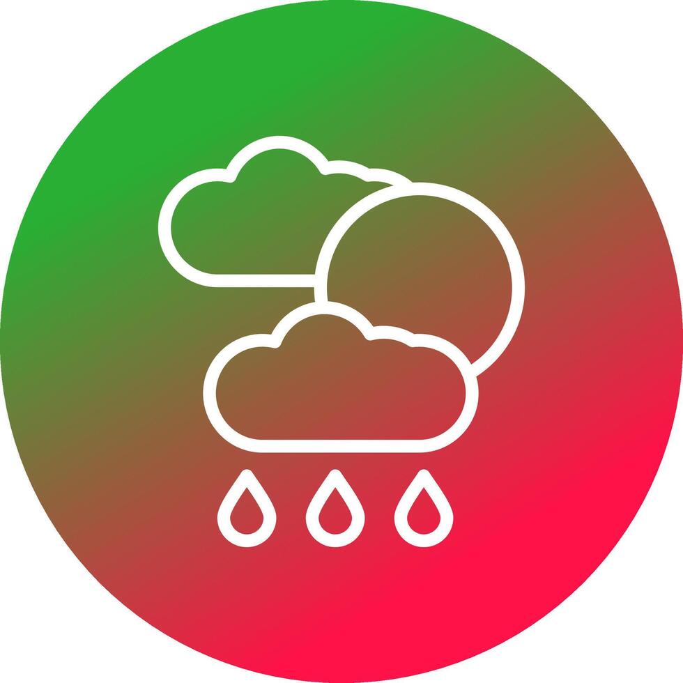 Weather Forecast Creative Icon Design vector