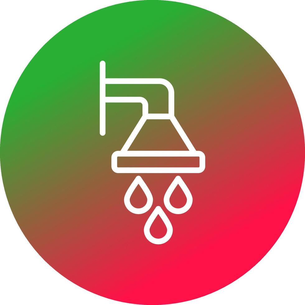 Shower Creative Icon Design vector