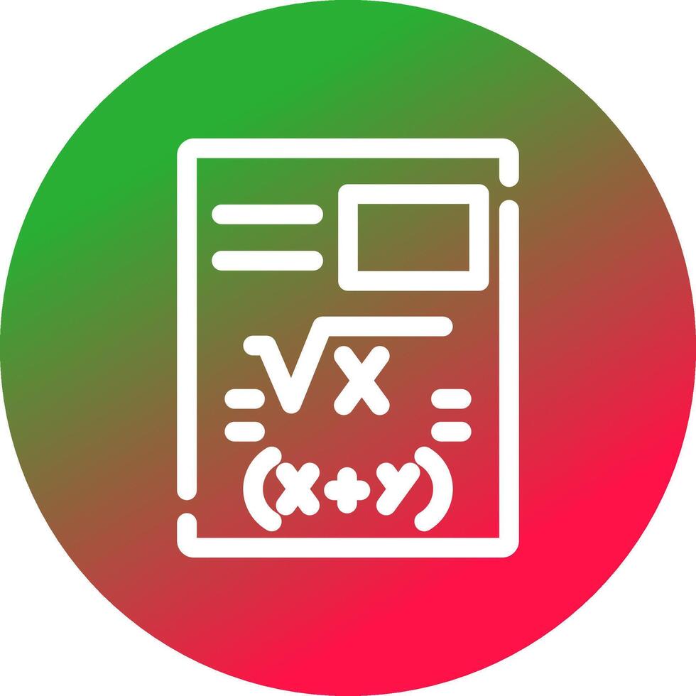 diseño de icono creativo de matemáticas vector