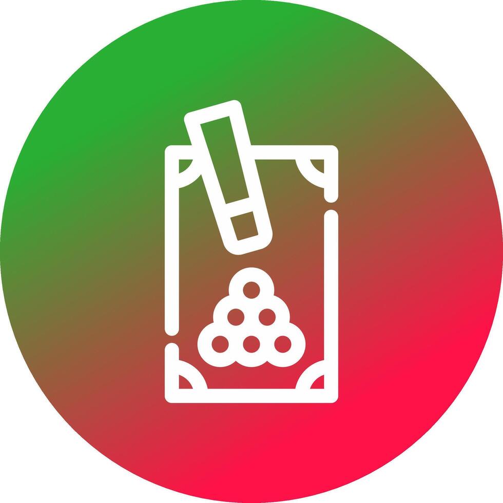Snooker Creative Icon Design vector