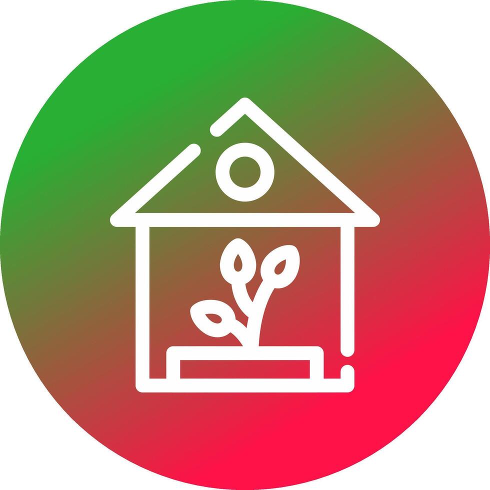 Greenhouse Creative Icon Design vector