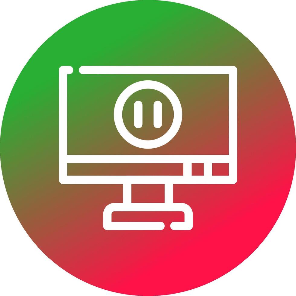 Pause Creative Icon Design vector