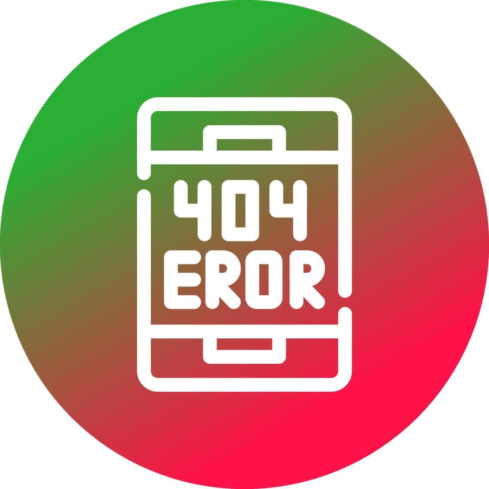 Error Creative Icon Design vector