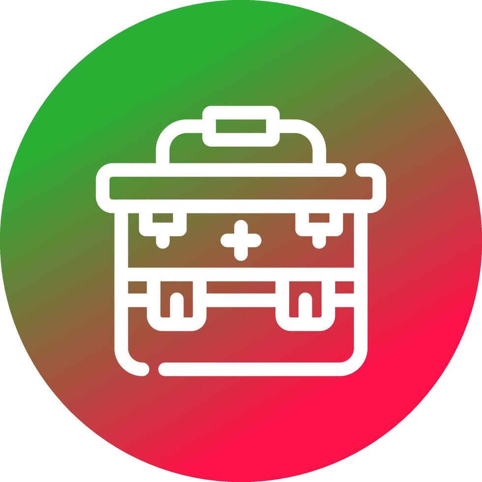 First Aid Kit Creative Icon Design vector