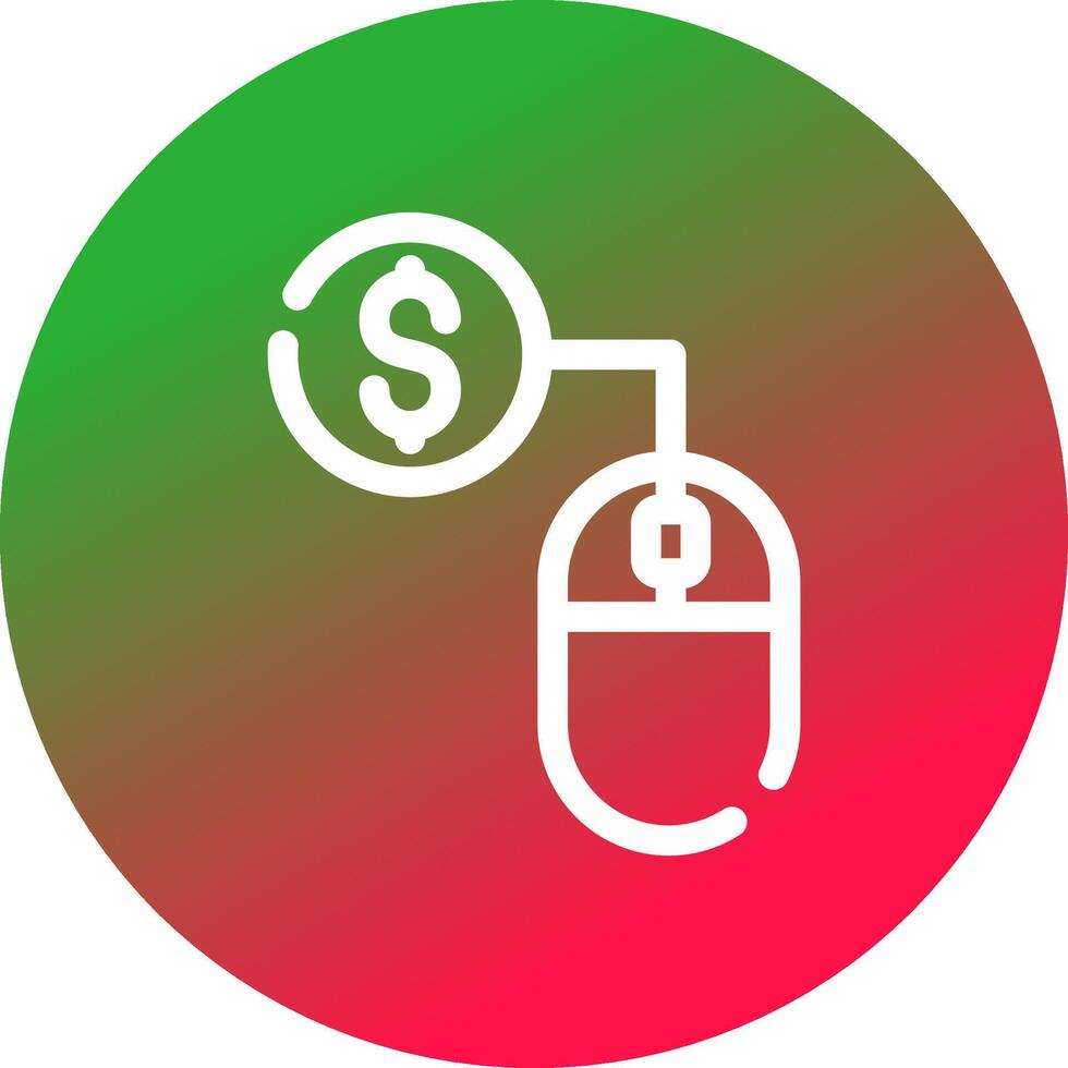 Pay Per Click Creative Icon Design vector