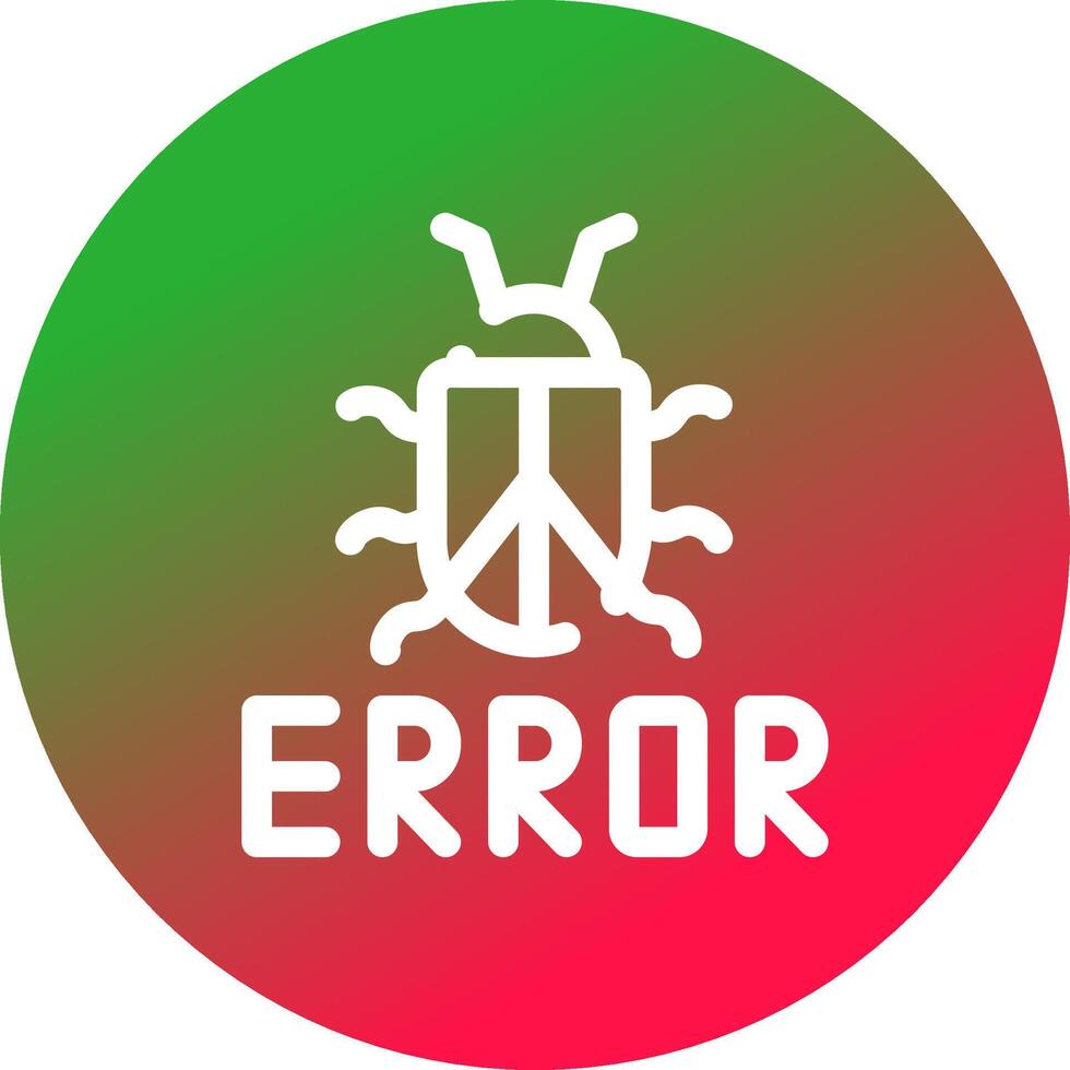 diseño de icono creativo de error vector