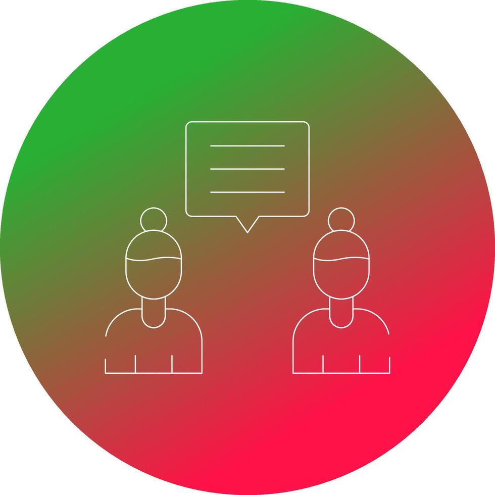 Discuss Creative Icon Design vector