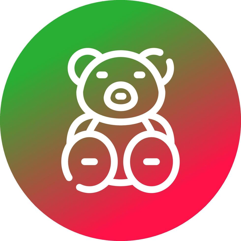 Teddy Bear Creative Icon Design vector