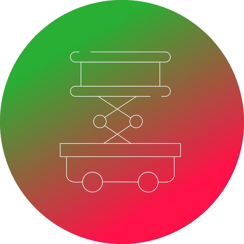 Scissor Lift Creative Icon Design vector