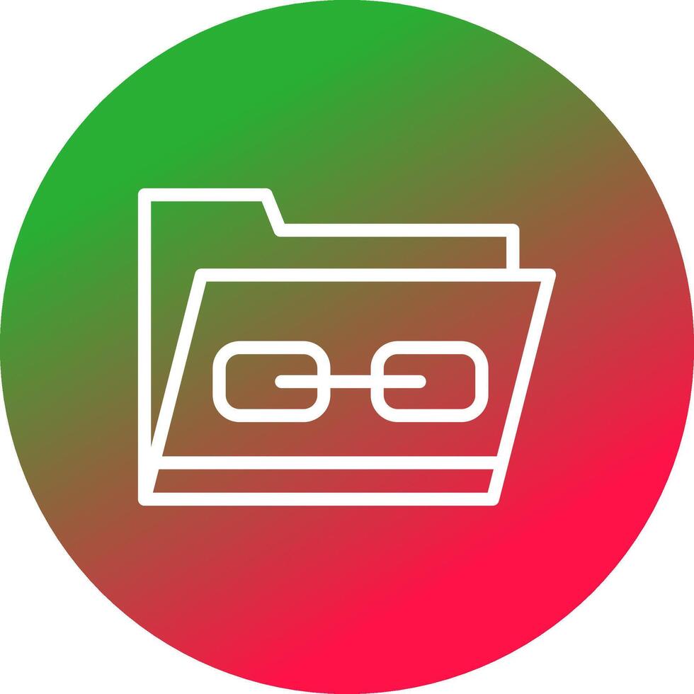 Link Folder Creative Icon Design vector