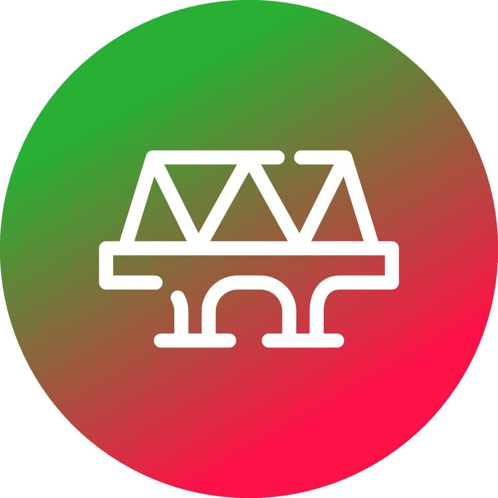 diseño de icono creativo de puente vector