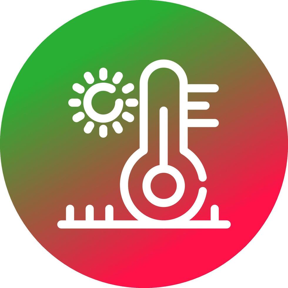 High Temperature Creative Icon Design vector