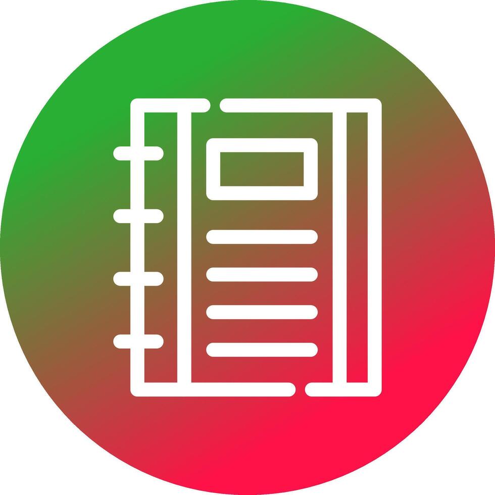Notebook Creative Icon Design vector