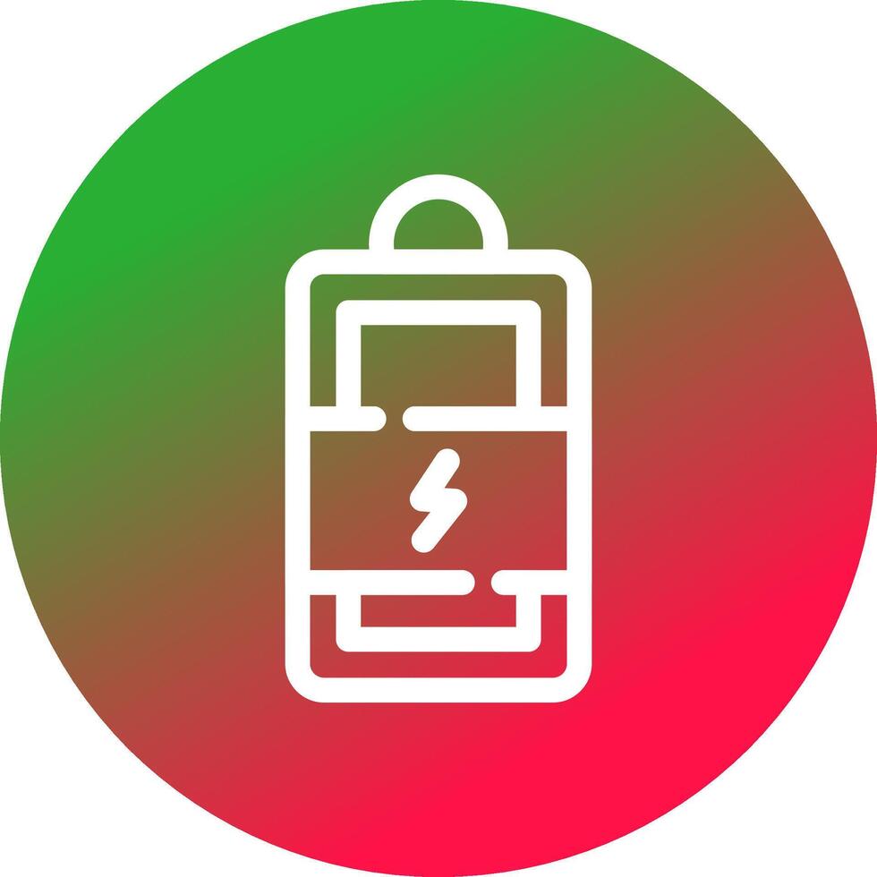 Charging Battery Creative Icon Design vector