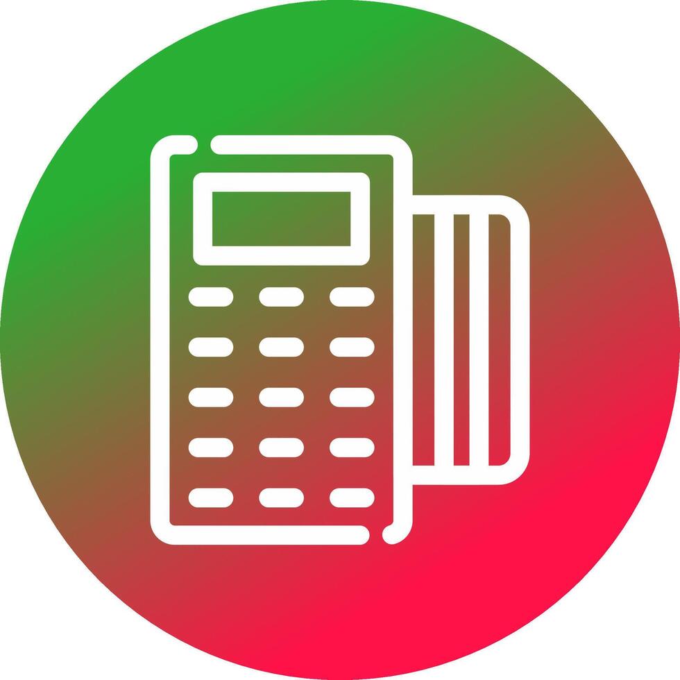 Pos Terminal Creative Icon Design vector