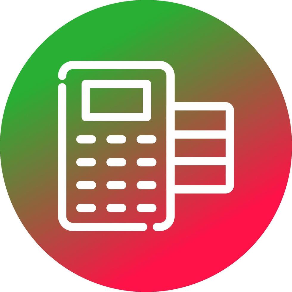 POS Terminal Creative Icon Design vector