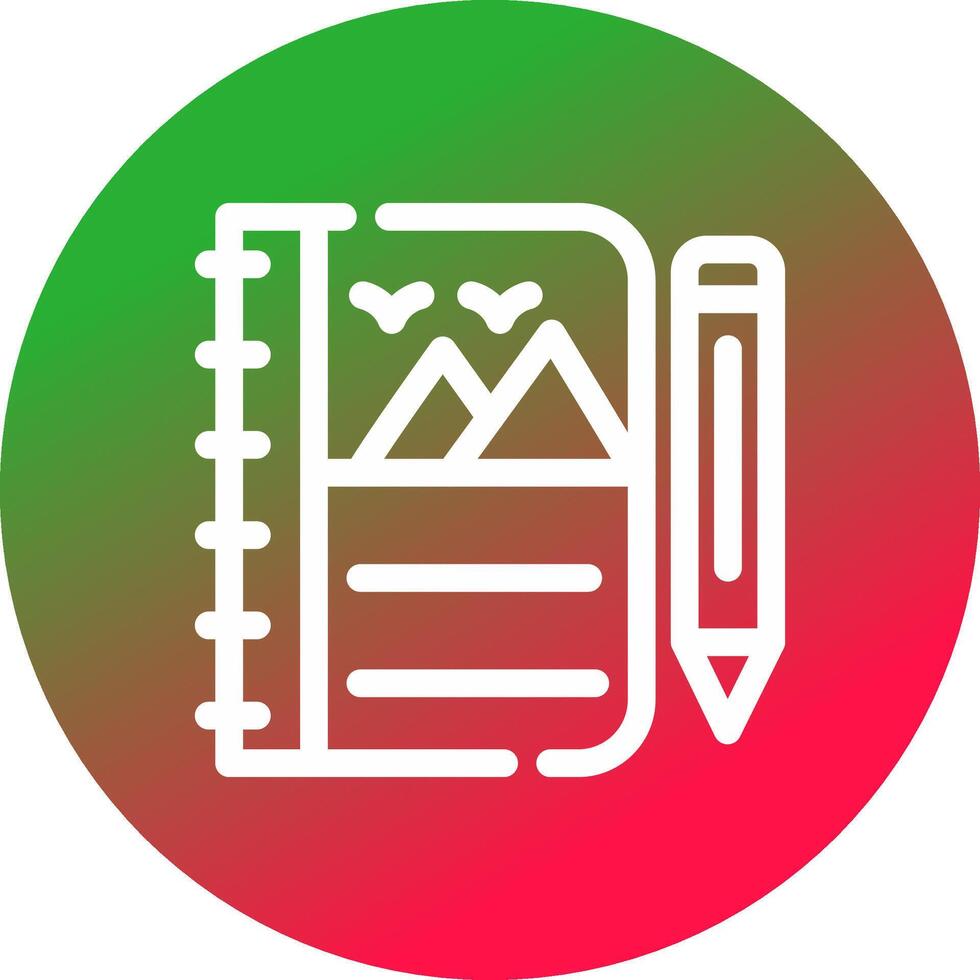 Sketchbook Creative Icon Design vector