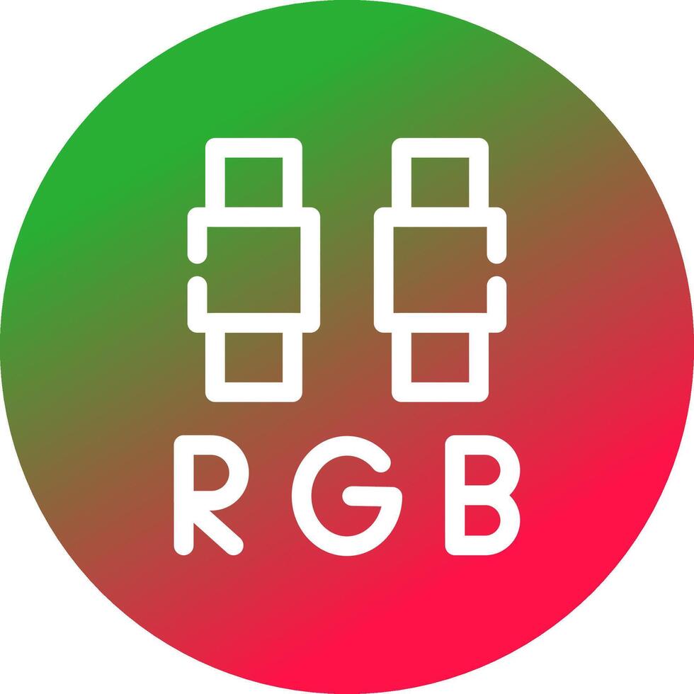 diseño de icono creativo rgb vector