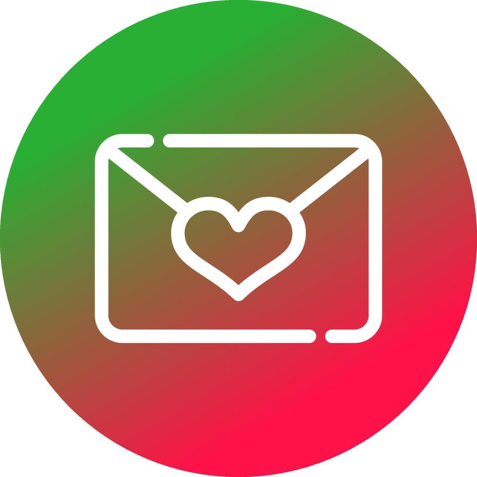 Love Mail Creative Icon Design vector