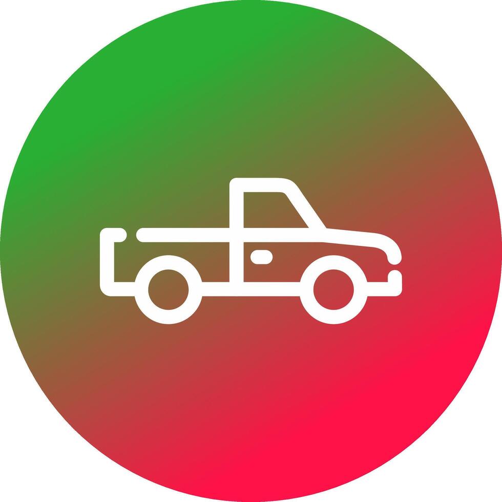 Pickup Truck Creative Icon Design vector