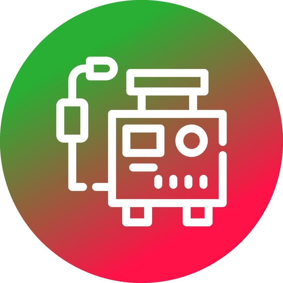 Welding Machine Creative Icon Design vector