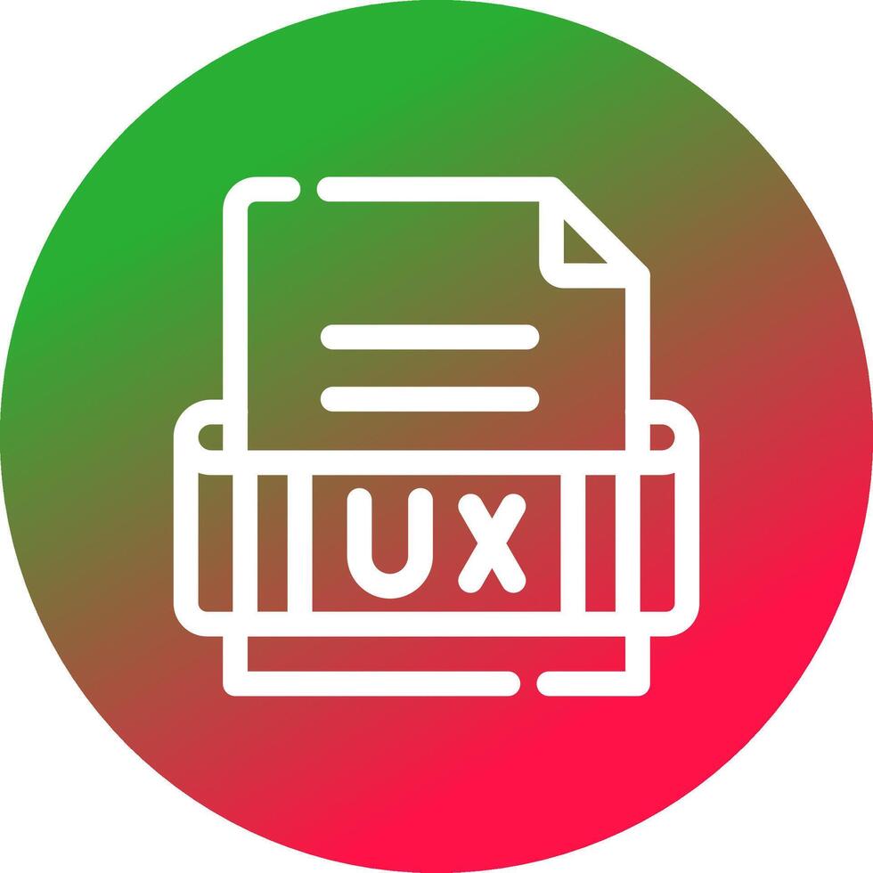 Ux Format Creative Icon Design vector