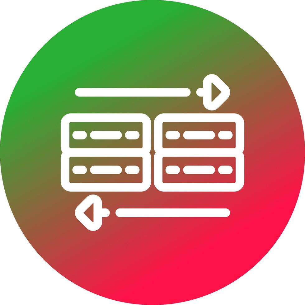 datos transferir creativo icono diseño vector