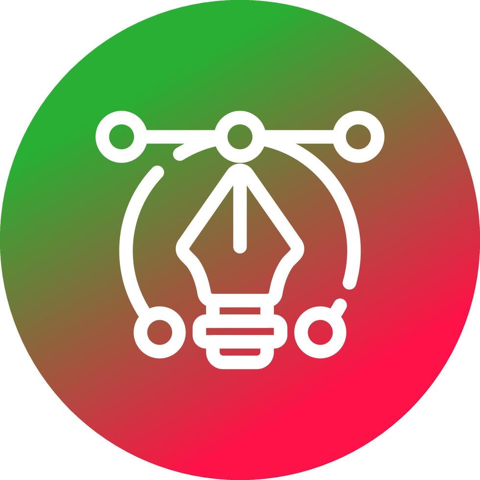 Line Circle Gradient Design vector