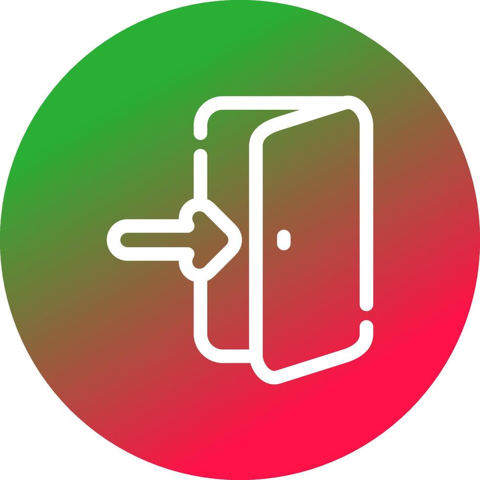 Line Circle Gradient Design vector