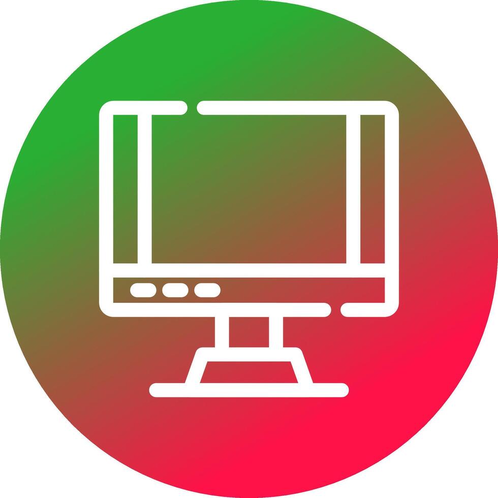 Monitor Creative Icon Design vector