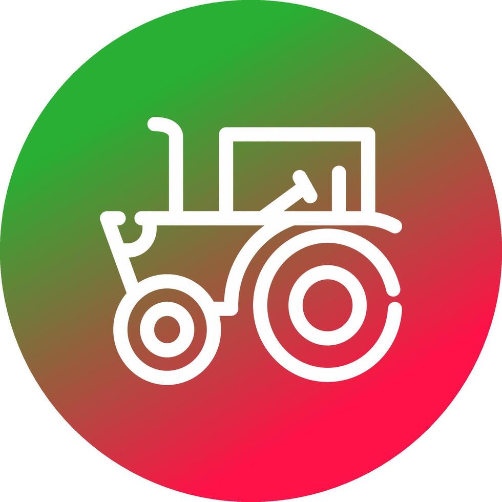 diseño de icono creativo de tractor vector