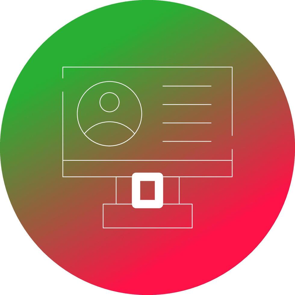 Profile Creative Icon Design vector